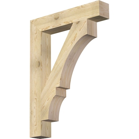 Ekena Millwork Balboa Block Rough Sawn Bracket, Douglas Fir, 6"W x 36"D x 48"H BKT06X36X48BOA05RDF